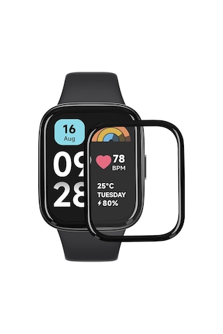 Xiaomi Redmi Watch 3 Active 1.83" Ekran Koruyucu 3d Kavisli Full