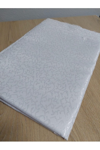 Gülce Dantelli Masa Örtüsü Beyaz 160x220