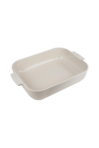 Appolia Dikdörtgen Saplı Fırın Kabı, Seramik, Ekru/beyaz, 8,3 X 40,5 X 27 Cm, Kapasite: Yakl. 4 L, 60008 Çok Renkli