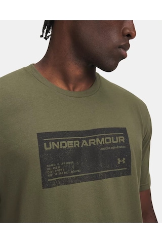Under Armour Ua M Box Wm Label Ss Erkek T-shirt 6017350-390 Yeşil