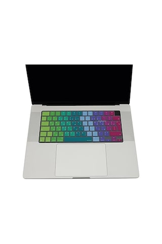 Macbook Uyumlu Arapça Klavye Koruyucu Uk Ters L Enter M1-m5 A2681 A3113 A3240 A3449 A2941 A3241 A2442 A2779 A2992 A2485 A2991 Arabic Keyboard Cover Pembe Yeşil