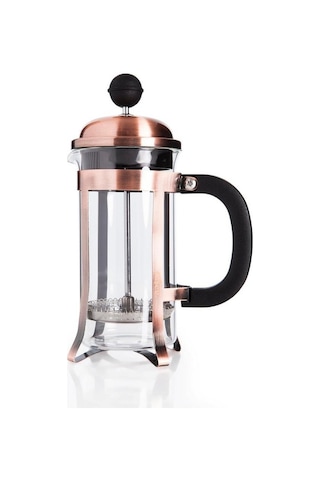 Metal French Press Bakır Renk 350 Ml Bitki Çay Demleme Kupası 350 Ml 9129 Kahve