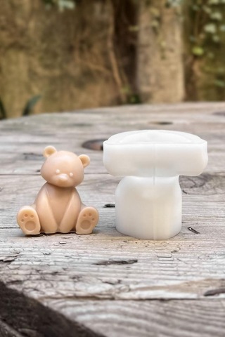 Rufus Concept Teddy Bear Mini Tekli Mum Kalıbı Silikon