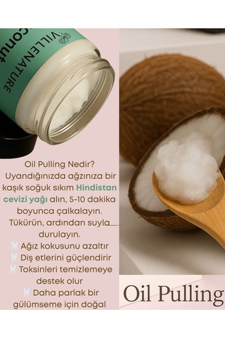 Villenature Soğuk Sıkım Hindistan Cevizi Yağı Coconut Oil Cocos Nucifera 210 Ml