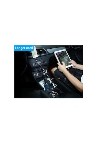 Reedark Kırmızı Nylon Örgülü 3'ü 1 Usb Kablosu - Lightning/type-c/micro Usb Bağlantıları İle 2a Hızlı Şarj