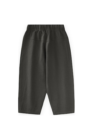 Cigit Keten Boyfriend Pantolon 2-10 Yaş Siyah