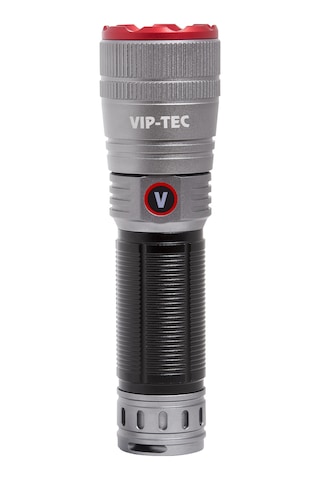 Vıp-tec Vt891207 Şarjlı El Feneri 1000 Lümen 800m Uzun Menzil Type-c Alüminyum Outdoor Fener Gri