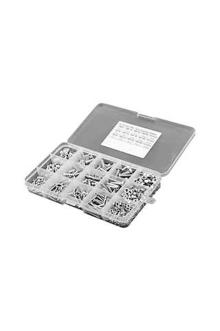 Shineyee 304 Çelik M3-m4-m5 Yuvarlak Başlı İç Bücük Vida Ve Somun Seti, 500 Adet, Düzenleyici Kutuda