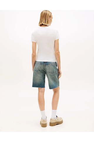 Tommy Jeans Kadın Tişört-dw0dw18398 White