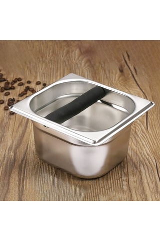 Jeemson Küçük Boy Paslanmaz Çelik Kahve Telvesi, Kahve Artıkları İçin Vurma Kutusuna Uygun, Fonksiyonel Depolama Kabı Diğer
