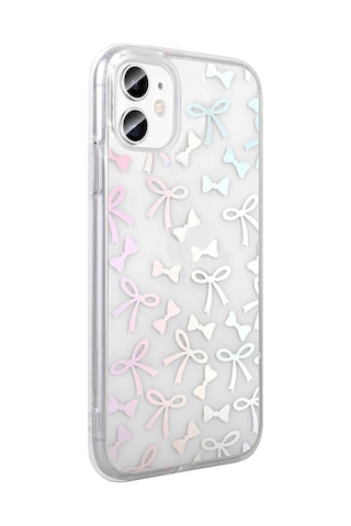 Apple Uyumlu iPhone 11 Kılıf Şeffaf Figürlü Folk Sert Kılıf Fiyonk