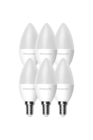 Panasonic 6,5w 50w Led Mum Ampul Sarı 2700k - E14 6 Adet Avize Lambası