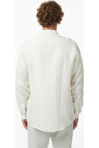 Nautica Erkek Krem Regular Fit Çizgili Gömlekçizgiliw65421t
