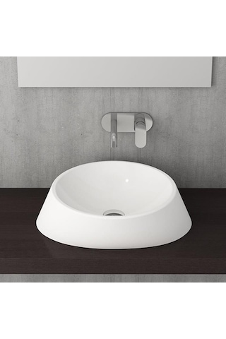 Bocchi Venezia Parlak Beyaz Çanak Lavabo 56 CM 1010-001-0125