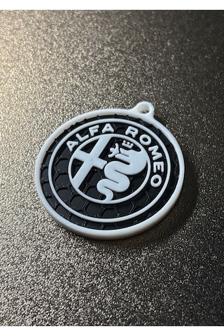 Markanıza Özel Petek Desenli Alfa Romeo Logolu 3d Anahtarlık
