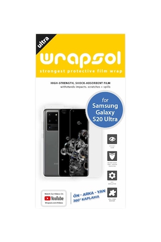 Samsung Uyumlu Galaxy S20 Ultra Ekran Koruyucu / Ön Arka Yan