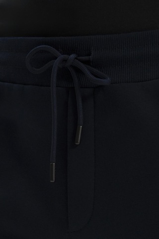 AR-MA Arma Erkek Regular Fit Gizli Fermuarlı Cepli Dar Paça Lastikli Eşofman Altı Pamuk Polyester, 3 İplik Şardonlu K30174681702 Lacivert