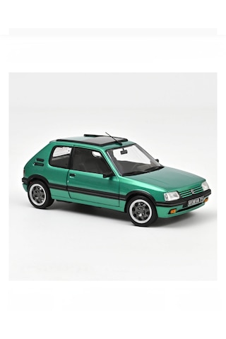 Norev 1:18 1991 Peugeot 205 Gti Griffe With Windowroof - Green