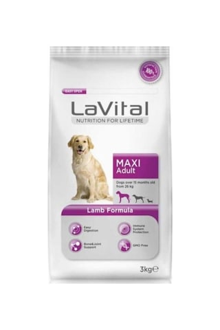 Vital Kuzulu Büyük Irk Yetişkin Köpek Maması 3kg