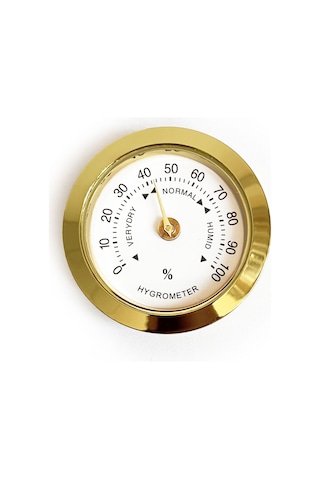 Analog Higrometre Nem Ölçer Humidor Puro Kutusu için Metal Çerçev N11.1838