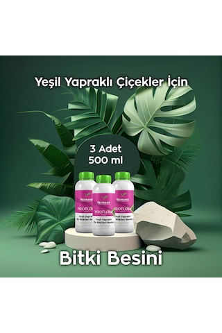 Neoflora Üçlü 500 Ml 3 Adet Daha Büyük Ve Yeşil Yapraklar, Hızlı Büyüme Ve Canlandırıcı Bakım 500 ML