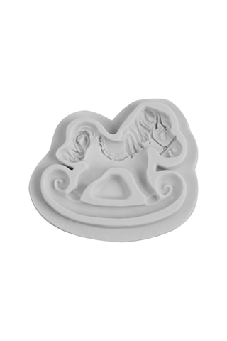 Yaleker Silikon Kek Dekorasyon Kalıbı - At Gibi Şekil, Fondant Ve Çikolata İçin El Yapımı Dıy Araçları Beyaz
