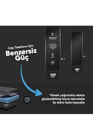 Apple Uyumlu iPhone Se 2020 Batarya 2210Mah Woyax Premium Batarya