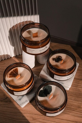 Love Bundles Soya Mumu Seti 4 Farklı Koku Soya Mumu Seti Çok Renkli