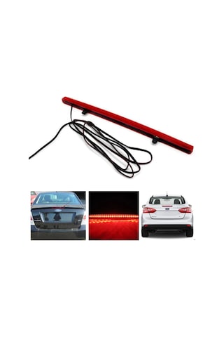 Spoyler Işığı 12V Spoiler Ledi 3. Üçüncü Fren Led Stop Lambası 39 CM