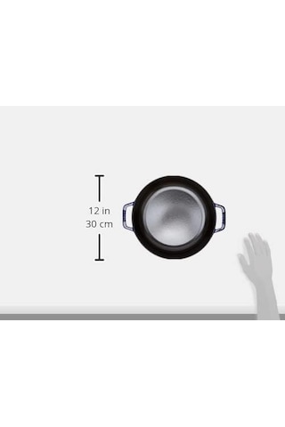 Staub Braisers Chistera Yağmur Efektli Kapaklı Döküm Tencere, Mavi Genel
