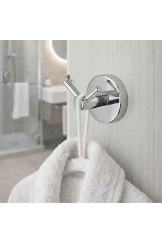 Tema Mare 2'li Ikili Banyo Bornoz Askılık Krom