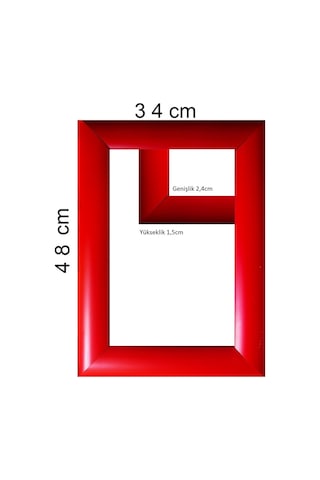 SarPlus Balıksırtı Puzzle Çerçevesi 500 Parça 68 CM x 48 CM Kırmızı