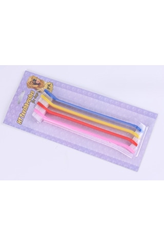 River World Köpekler İçin 4'lü Set Diş Fırçası Çift Taraflı