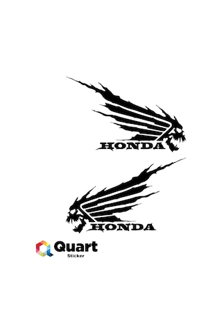 Honda Kanat Kuru Kafa Oto Sticker Araba Sticker