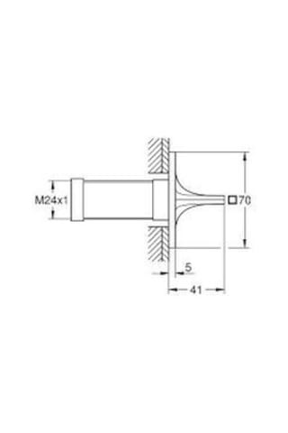 Grohe Allure Ankastre Stop Valf Kapağı Krom-19334al1 Antrasit