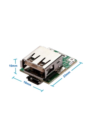 134n3p Powerbank Devresi Lityum Pil Şarj Ve Koruma Modülü 5v 1a Usb Çıkış Micousb Lion 18650
