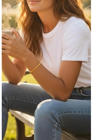 Altın Hediyelik İkili Burma Bilezik