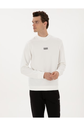 Pierre Cardin Erkek Beyaz Sweatshirt 50316633-vr013 Beyaz