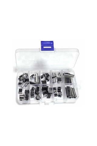85 Parça 10 Tip Entegre Devre Seti Lm324 Lm358 Lm386 Lm393 Ua741 Ne5532 Ne555 Pc817 Uln2003 Uln2803