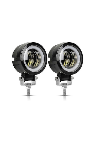 Zarif Motosiklet Işığı 3 İnç 7d 20w Yuvarlak Diyaframlı Otomatik Motosiklet Led Çalışma Işığı Led Bakım Spot Işığı Çok Renkli