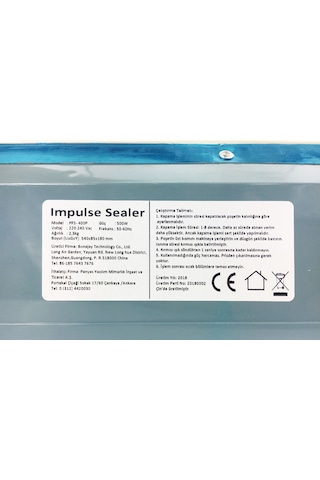 Pfs-400P Poşet Ağzı Kapama Yapıştırma Kapatma Makinası 40Cm N11.42223
