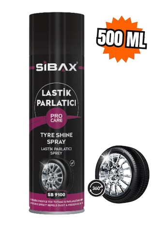 Lastik Parlatıcı Sprey Toz Tutmaz Parlaklığını Korur 500 Ml Kod : Sb9100 1adet