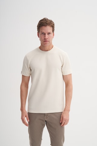 Cazador Slim Fit Erkek Premium Spor Basıc İnce Tshirt 42020 Bej
