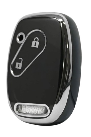 Honda Civic Jazz Cr-v Accord 2 Buton Nano Anahtar Kılıfı Siyah-gümüş