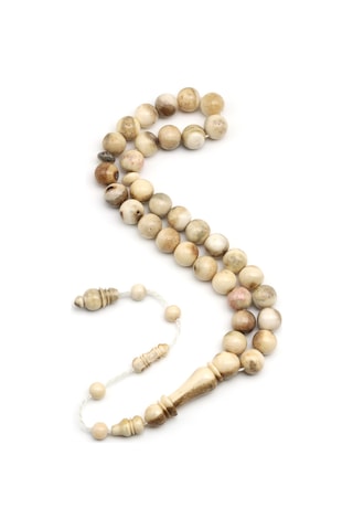 Geyik Boynuzu Tesbih 10 Mm Küre Kesim - T-1703