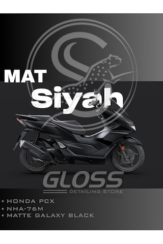 Flea Market Honda Pcx Nha76m Matt Galaxy Black Mat Galaksi Siyah Profesyonel Rötüş Boyası 20ml, Hnha76mmsrb
