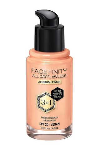 Max Factor Facefinity 3in1 Fondöten No: 32 Light Beige