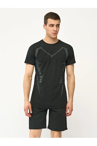 Ynaı Sportwear Antrenmanlar İçin Spor Takımı/rashguard 2'si 1 Arada 244500305 Siyah