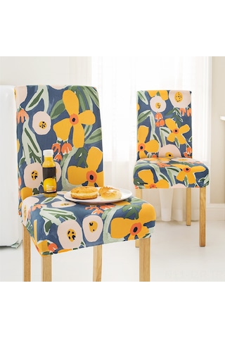 Geeroyoo Medyen Stili Baskılı Tam Kaplama Koltuk Kılıfı - Tüm Mevsimlere Uygun Elastik Poliester Ev Dekor Koruyucu Örtü DiğER