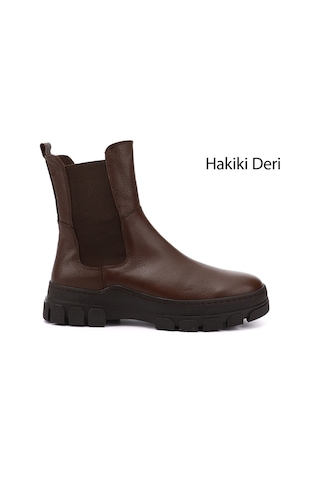 Gönderi(R) Gönderi R Kadın Kahve Floter Kauçuk Taban Hakiki Deri Chelsea Bot Gkzb13452411 Kahve